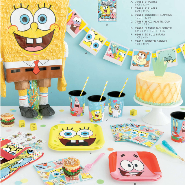 SpongeBob Birthday Party Supplies
