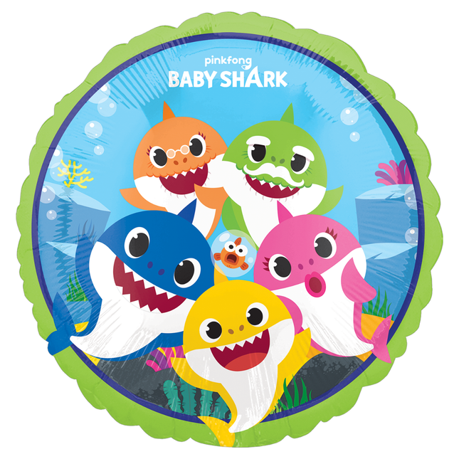 Baby Shark Round Foil Balloon 18″