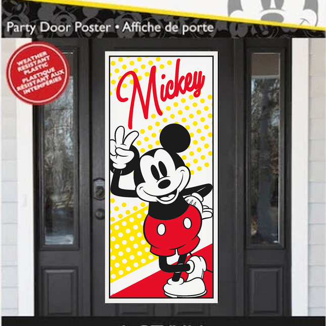 Disney Mickey Mouse Door Poster