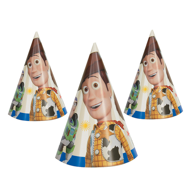 Disney Toy Story 4 Cone Party Hats - 8 Pc.