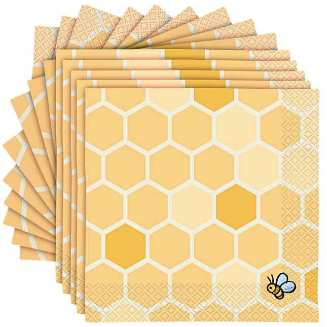 Disney’s Winnie the Pooh Honey Comb Luncheon Napkins 16 Pc