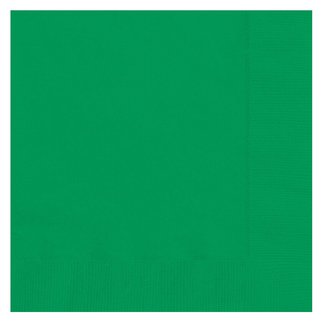 Emerald Green Solid Luncheon Paper Napkins, 20ct