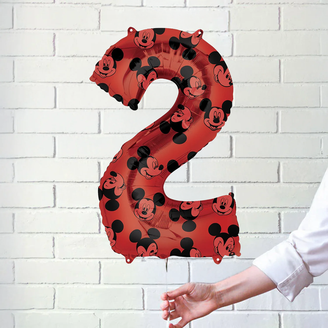 Mickey Mouse 2 Number Foil Balloon 26″