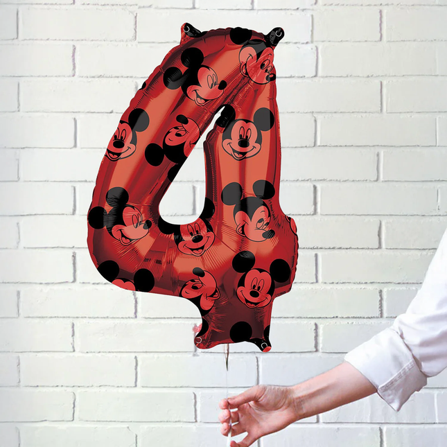 Mickey Mouse 4 Number Foil Balloon 26″