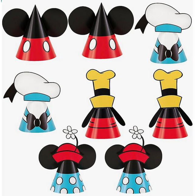 Mickey Mouse Cone Party Hats