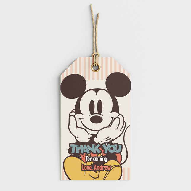 Mickey Mouse Retro Custom Thank You Cards, 8 ct