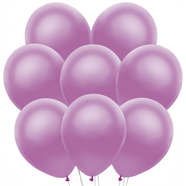 Pearl Purple Latex Balloons 12" - 8 ct