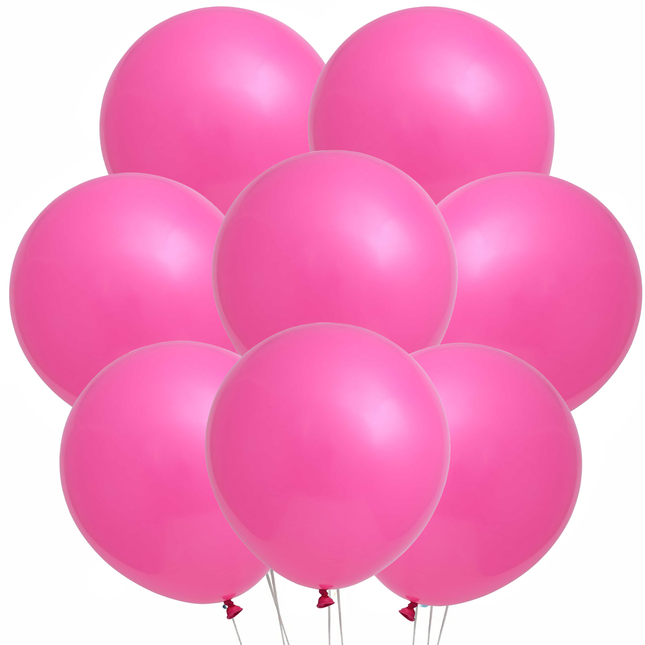 Ruby Pink Latex Balloons 12" 8ct