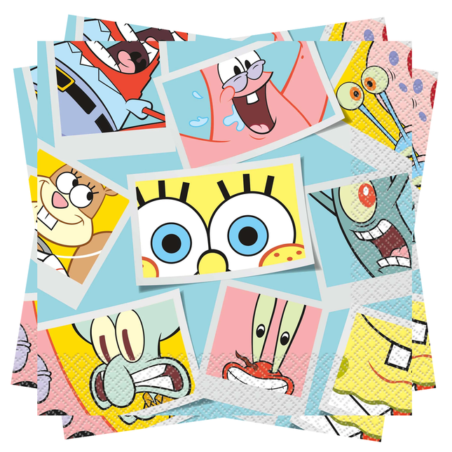 SpongeBob SquarePants Lunch Paper Napkin, 9", 16 ct