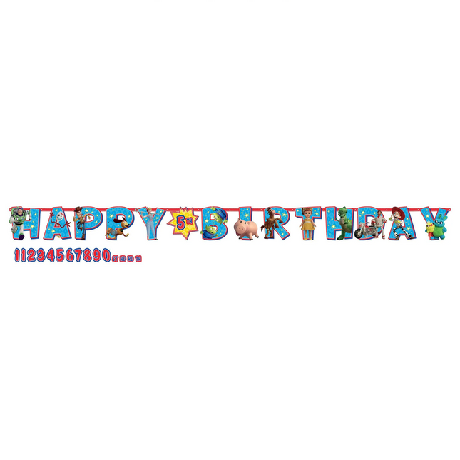 Toy Story 4 Happy Birthday Age Banner 10 ft