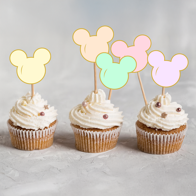 Mickey Magical Mouse Head Cupcake Toppers 10 ct