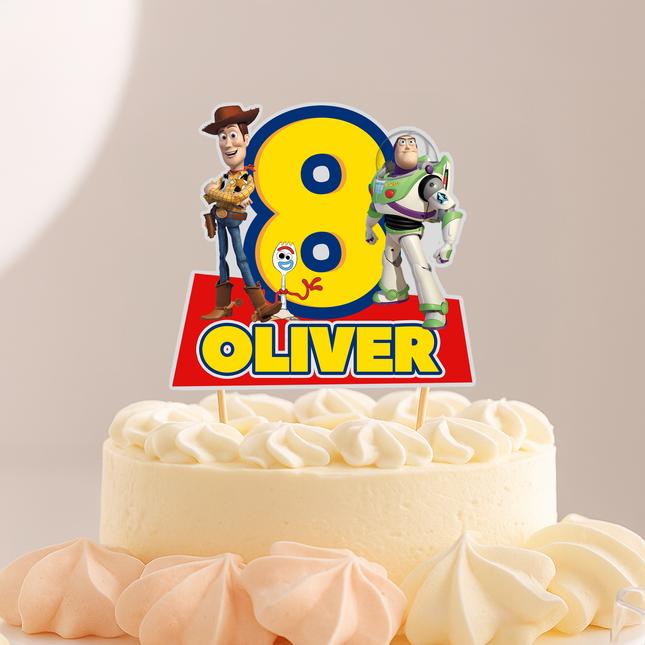 Toy Story Birthday CardStock Cake Topper 7"