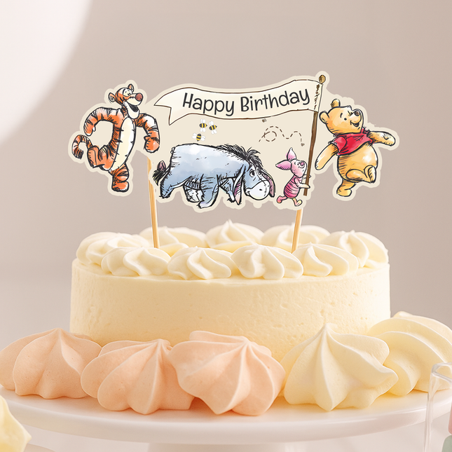 Winnie The Pooh CardStock Cake Topper 7"