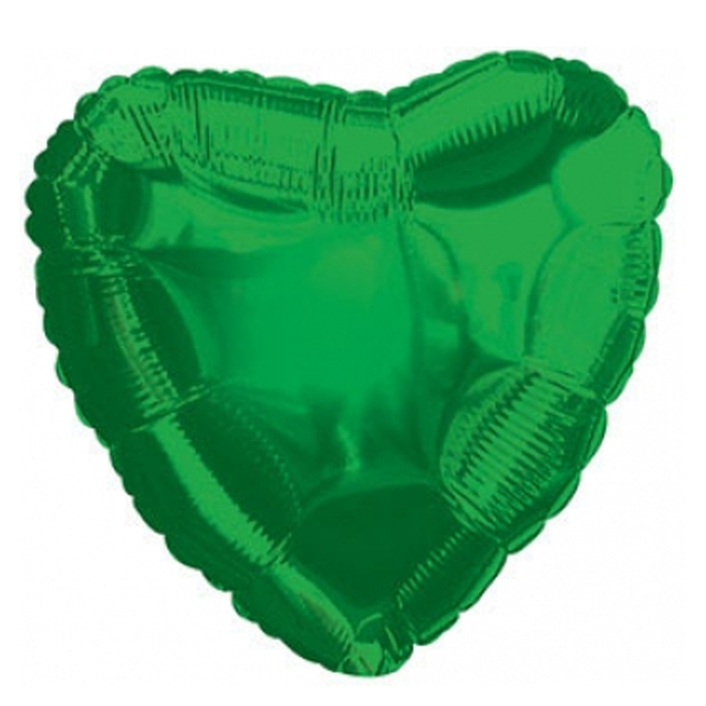 Emerald Green Heart Foil Balloon 18″