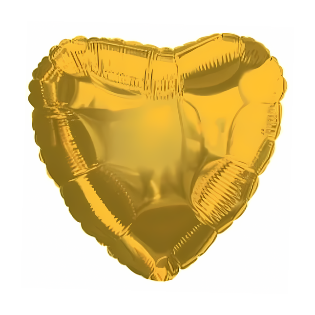 Gold Heart Foil Balloon 18″