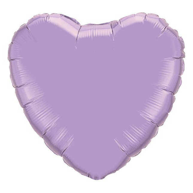Lavender Heart Foil Balloon 18″