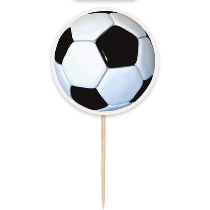 3D Soccer Cake Toppers 6ct