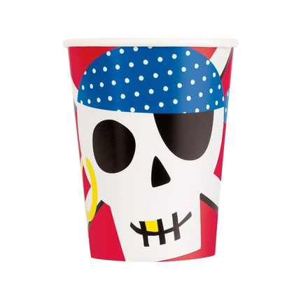 Ahoy Pirate 9oz Paper Cups, 8ct