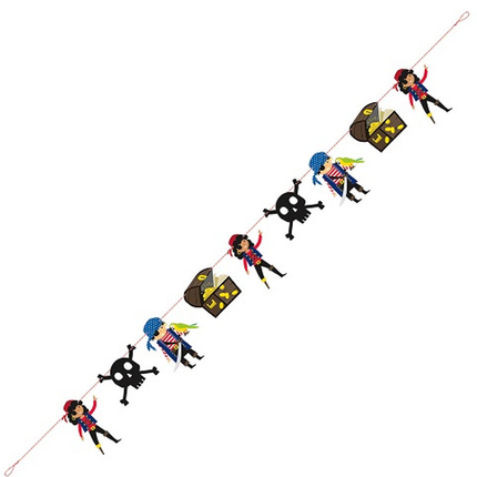 Ahoy Pirate Garland Banner, 7ft