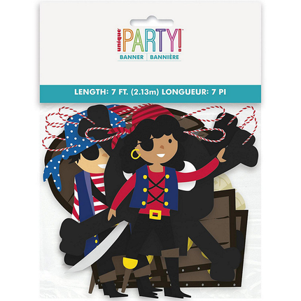 Ahoy Pirate Garland Banner, 7ft
