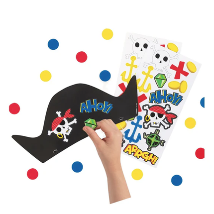 Ahoy Pirate Party Hats, 8ct