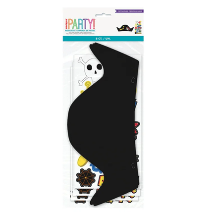 Ahoy Pirate Party Hats, 8ct