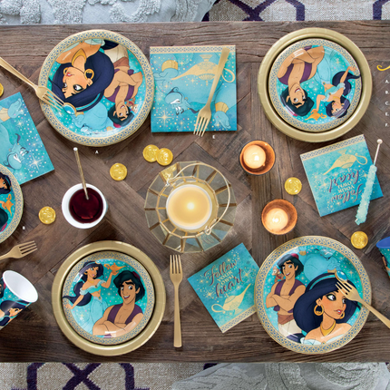 Disney Aladdin Birthday Party Supplies Set for 16 Guests