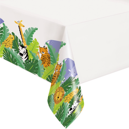 Animal Safari set component: Animal Safari Plastic Table Cover, 54"x84"