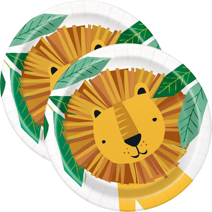 Animal Safari Round 7" Dessert Plates, 8ct