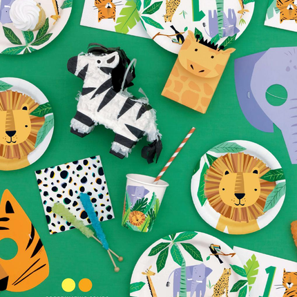 Animal Safari Round 7" Dessert Plates, 8ct