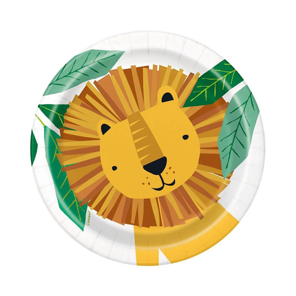 Animal Safari set component: Animal Safari Round 7" Dessert Plates, 8ct