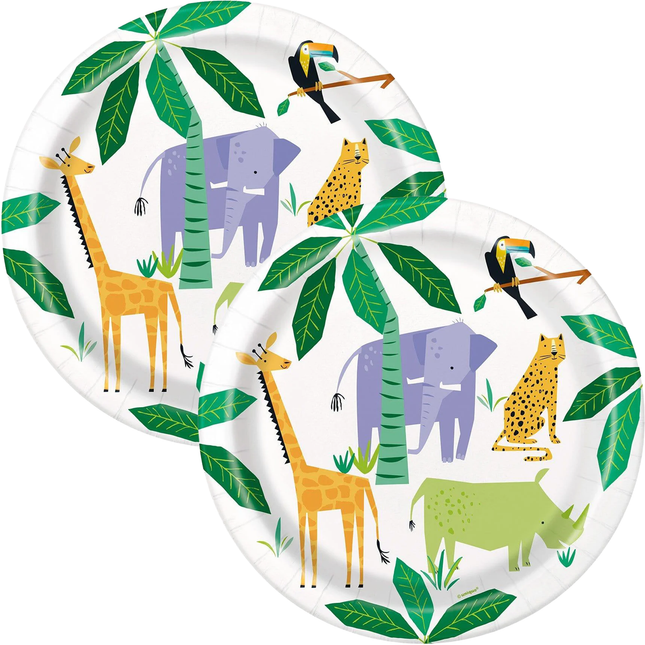 Animal Safari Round 9" Dinner Plates, 8ct