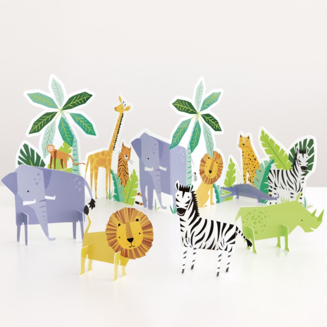 Animal Safari Table Decorating Kit, 5pc