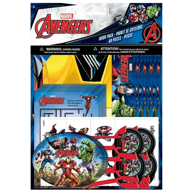 Marvel Avengers Birthday Party Favors for 8 Guests, 48pcs
