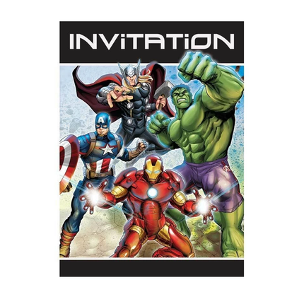 Avengers Invitations 8 ct