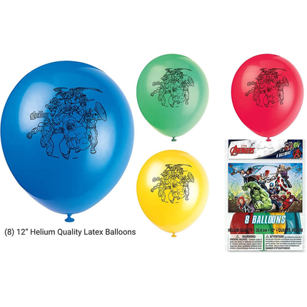 Avengers™ Party Latex Balloons 8 ct
