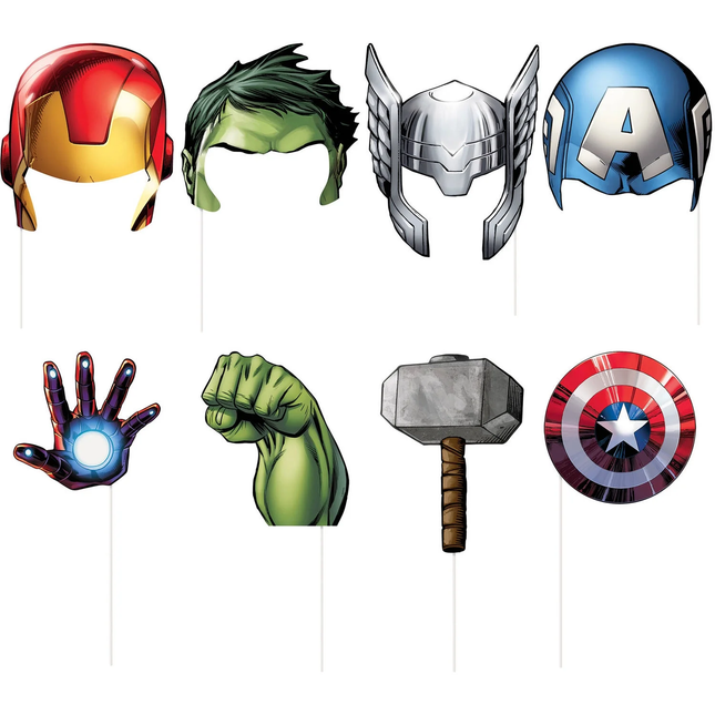 Avengers Photo Booth Props