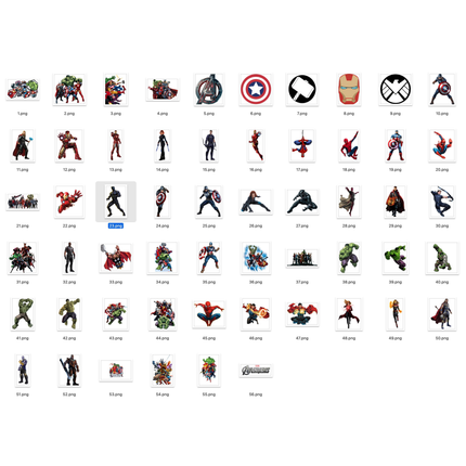 56 Avengers High Quality Clipart Png Files Instant Download