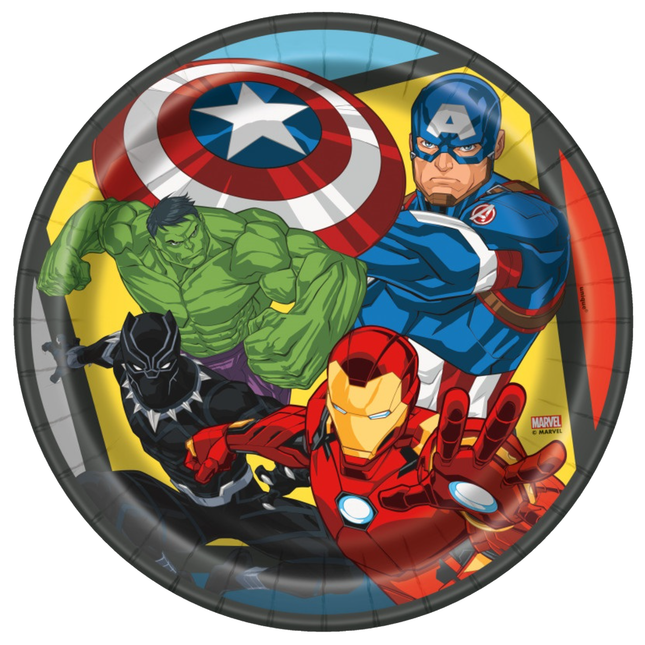 Avengers Round Dinner Plates 9" 8ct