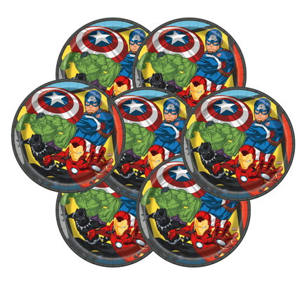Avengers Round Dinner Plates 9" 8ct