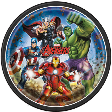 Avengers Paper Plates 