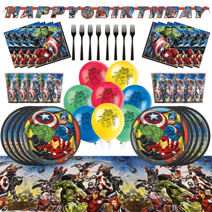 Avengers Birthday Party Supplies Set 