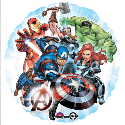 Marvel Avengers Round Foil Balloon 18″