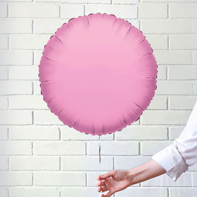 Baby Pink Round Foil Balloon 18″