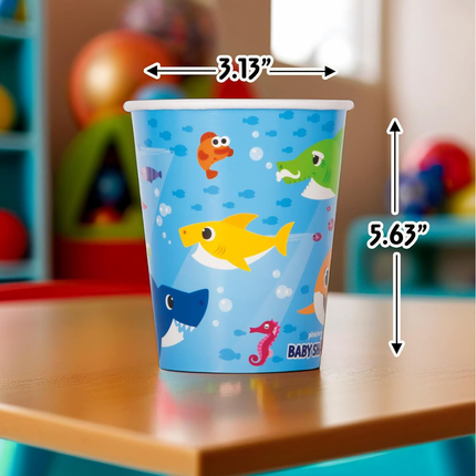 Baby Shark Paper Cups 9 oz 8 ct