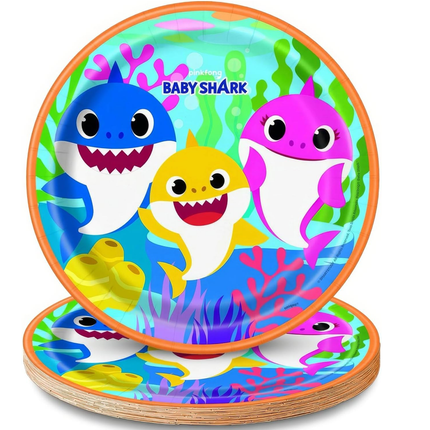 Baby Shark Dinner plates 9 inches