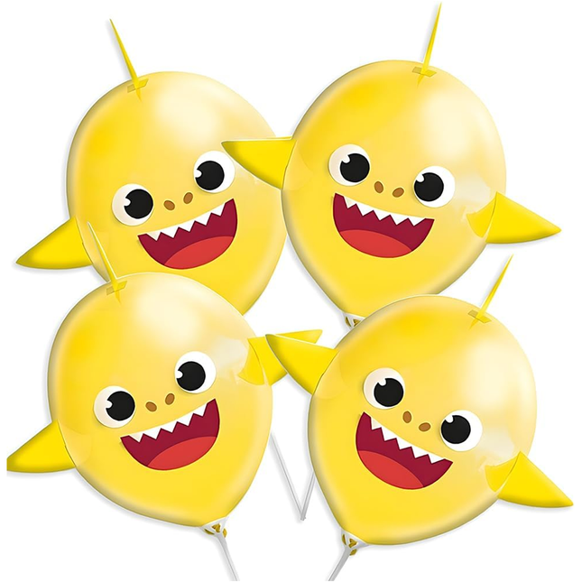 Baby Shark Make Your Own Latex Balloons 4 ct