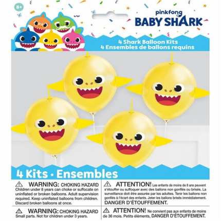 Baby Shark Make Your Own Latex Balloons 4 ct