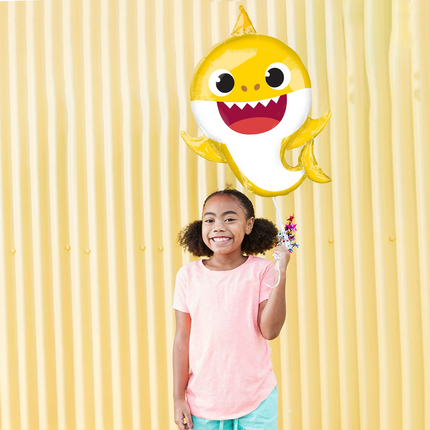 Baby Shark Yellow Foil Balloon 26 inches
