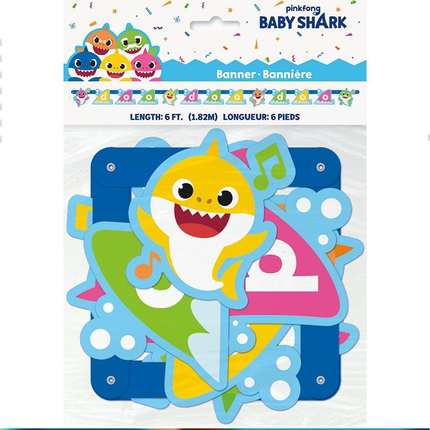 Baby Shark Large Jointed Banner 6ft x 5in.